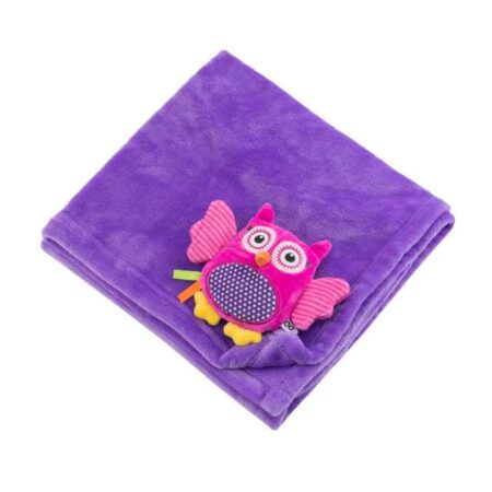 שמיכה Owl/Purple